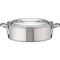 アカオ ＤＯＮ 硬質アルミ外輪鍋 30cm アカオアルミ 硬質アルミ 両手鍋 DON 外輪鍋 30cm 6.8L : モノタス業務