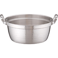 厚木蓋付き48㎝アルミDON打出円付鍋 アルミDON打出円付鍋 アカオアルミ 両手鍋・外輪鍋・円付鍋