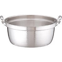 アカオアルミ DONシリーズ アルミ 打出円付鍋 内径42cm - 調理器具の