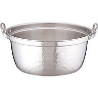 アカオアルミ DONシリーズ アルミ 打出円付鍋 内径33cm - 調理器具の