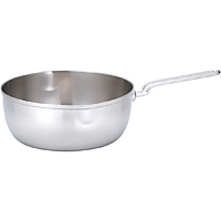 遠藤商事 SA 18-10 ステンレス 三層鋼 雪平鍋 共柄 目盛付 18cm - 調理