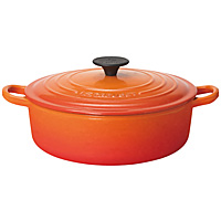 【美品】LE CREUSET　ココット ジャポネーズ チェリーレッド　24cm Amazon.co.jp: シグニチャー ココット・ジャポネーズ 24cm チェリー