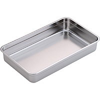 本間冬治工業 弁慶 18-8ステンレス 長バット 浅型 48型 - 調理器具の