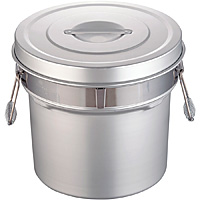 オオイ金属 アルマイト 段付二重食缶 246-R 8リットル - 調理器具のSHOKUBI