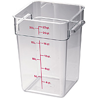 キャンブロ フードコンテナー 角型 クリアー 22SFSCW 20.8リットル