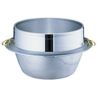 キング釜 アルミ鋳造 ウルシヤマ金属 カンナシ 30cm ウルシヤマ金属工業 アルミ鋳物 キング釜 カン付き 33cm - 調理器具の