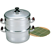 北陸アルミニウム アルミ長生セイロ　デラックス33cm 二重 北陸アルミニウム アルミ 長生セイロ デラックス 二重 33cm - 調理器具