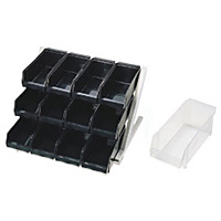 遠藤商事 ＳＡ１８−８デラックス　オーガナイザー２段４列（８ヶ入）　ブラウン EOC043 遠藤商事 SA18-8デラックス オーガナイザー 3段3列(9ヶ入) ブラック