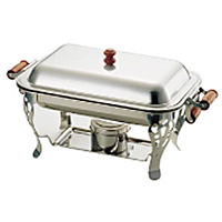 YUKIWA16  ステンレスステール18-8   角チェーフィングスタンド YUKIWA16 ステンレスステール18-8 角チェーフィングスタンド