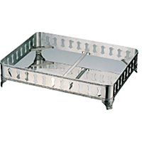 SW 18-8ステンレス モンテリー 角盆 24インチ 手無（km）