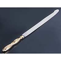 吉田金属工業 ウェディングケーキナイフ 桐箱入り 剣型 - 調理