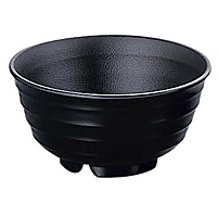 関西合成樹脂工業 メラミン うどん鉢 小 φ149mm 773-B 黒 - 調理器具の