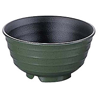 関西合成樹脂工業 メラミン うどん鉢 小 φ149mm 773-B 黒 - 調理器具の