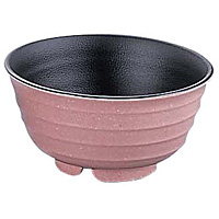 関西合成樹脂工業 メラミン うどん鉢 小 φ149mm 773-B 黒 - 調理器具の