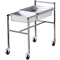 フランベワゴンNAGAHORI SHARYO昭和家具 移動式調理サービスワゴン