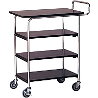 遠藤商事 木目調 サービスワゴン SS-EW 茶 - 調理器具のSHOKUBI