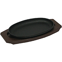 【新品・未使用】トキワ ステーキ皿 小判型 24cm × 5個セット ステーキ皿用 樹脂台 小判型 24cm用 - 調理器具のSHOKUBI