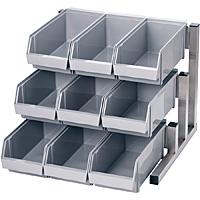 遠藤商事 TKG 18-8 ステンレス スマート オーガナイザー 3段3列