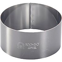 遠藤商事 SA 18-0 ステンレス セルクルリング 丸型 φ100mm 深さ35mm