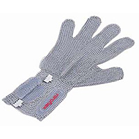 ニロフレックス ロングカフ付 メッシュ手袋5本指 M LC-M5-MBO 2 ニロフレックス オールステンレス メッシュ手袋 5本指 片手 Mサイズ