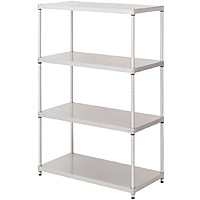 6/10以降お渡し　ルミナス プレミアムライン ソリッドシェルフラック 4段 楽天市場】ルミナス プレミアムライン 幅90 奥行46 3段 4段 5段