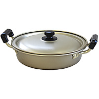 アカオアルミ しゅう酸 実用鍋 浅型 硬質 22cm - 調理器具のSHOKUBI