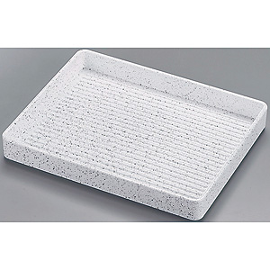 ABS製 正角肉皿 24cm/銀たたき - 調理器具のSHOKUBI