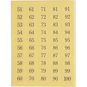 ������ �i���o�[�V�[�� 51�`100�� NC-100