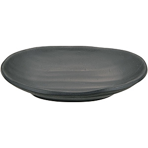 マイン メラミンウェア 小判皿 黒 118×79×H20mm M11-137 小 - 調理器具