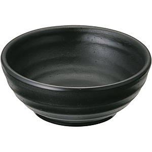 マイン メラミンウェア 小判皿 黒 180×100×H25mm M11-136 中 - 調理