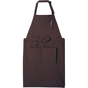 サロンエプロン 9-423 チョコレート - 調理器具のSHOKUBI