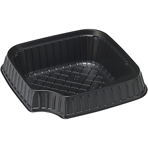 正角丼　本体のみ　黒　#RHDT821　300個入　ケース販売　大型商品　取り寄せ品　リスパック 正角丼 本体 黒 300枚(50×6) RHDT821 リスパック（直送品） - アスクル