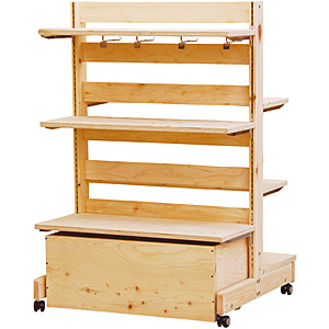 HP システムゴンドラ什器 片面H1800 無塗装 テント/ストッカー仕様