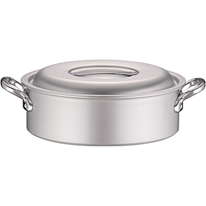 ひよっこ様アルミ和鍋４８cm 北陸アルミニウム マイスター アルミ 外輪鍋 内径48cm - 調理器具のSHOKUBI