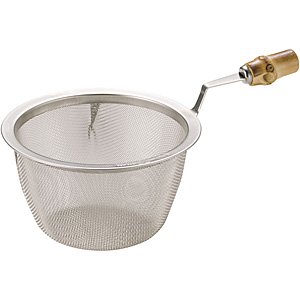 タケコシ 18-8 ステンレス 竹柄付 茶こしアミ 急須用 40メッシュ 80号