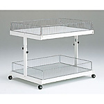 三洋スーパースタンド2段平台ガード付ワゴン DSF-G590