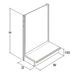 �O�m�X�[�p�[�X�^���h E�V���[�Y E�Ж� �P�� �{�[�h�d�l W625�~D510mm EB-K118KS H1800mm