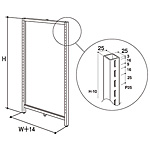 �O�m�X�[�p�[�X�^���h �G���h�p�l�� 25�~25 �I�[�v���^ EO-EPSF213 W750�~H1350mm