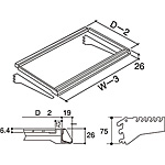 �O�m�X�[�p�[�X�^���h �g�t�K���X�I�Z�b�g 3��2�i�u���P�b�g�t EO-GR140 W600�~D400mm