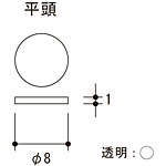 �O�m�X�[�p�[�X�^���h �⋭�o�[�p�N�b�V���� ���� ��8�~H1mm 1�V�[�g NX-75696 100��