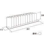 �O�m�X�[�p�[�X�^���h �m�[�g�P�[�X W900�~D172�~H280mm EO-FBNSR317 �E����