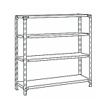 �O�m�X�[�p�[�X�^���h �{���g�����b�N �y�ʗp 4�i 100kg/�i H1800mm AOL1856-4 W1500�~D600mm