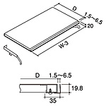 �O�m�X�[�p�[�X�^���h N�V���[�Y �a�t�X�e�[�W�I�Z�b�g NO-SRG240N W750�~D400mm