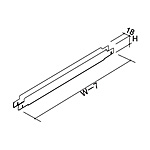 �O�m�X�[�p�[�X�^���h N�E�H�[���V�X�e�� �X�y�[�T�[ NR-SPJ3 W900�~H50mm