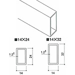 �O�m�X�[�p�[�X�^���h �t�b�N�o�[ 14�~24�p NX-75236 W584mm