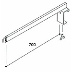 �O�m�X�[�p�[�X�^���h �d�ʃ��b�N�p �d�؃t�b�N L700mm PRJO-SF45 ���^45�p�p