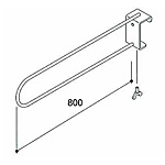 �O�m�X�[�p�[�X�^���h �d�ʃ��b�N�p �d�؃t�b�N L800mm PRJO-SFHM HM�^