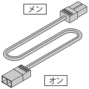 �W���p�b�N�X �W���p�b�N�X LED�I���Ɩ��p �����R�[�h NW600SS 600mm