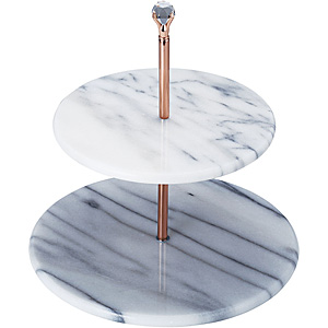 遠藤商事 大理石製 2段デザートプレート ラウンド 遠藤商事 TKG TKG 大理石製 2段デザートプレート ラウンド NPL9501