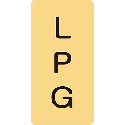 ���{�Ώ\���� JIS�z�ǎ��ʖ����X�e�b�J�[�^�e�K�X�֌W��10��1�Z�b�g 384722 LPG